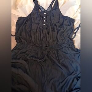 Stylish Blue Sleeveless Jumpsuit Romper